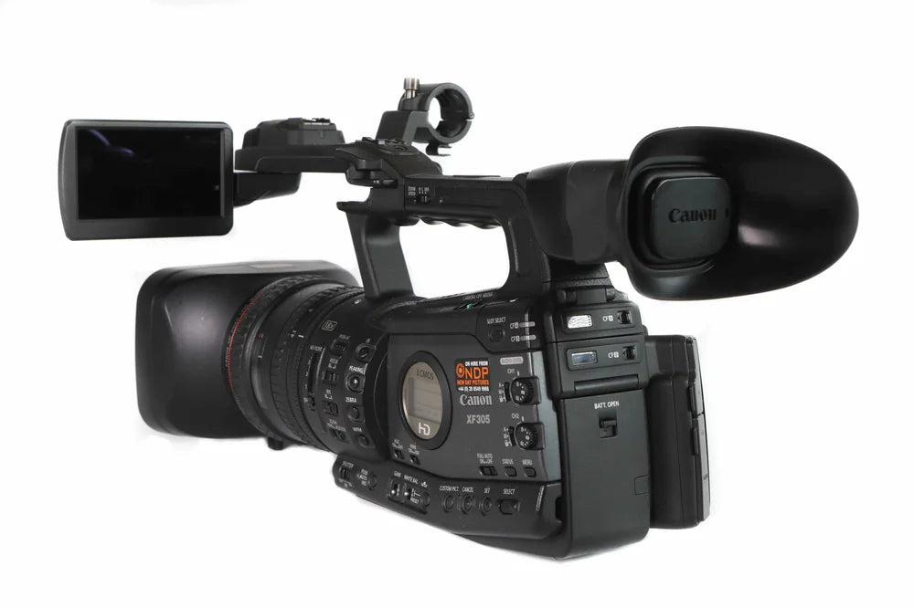 Canon XF305E Camcorder And Accessories